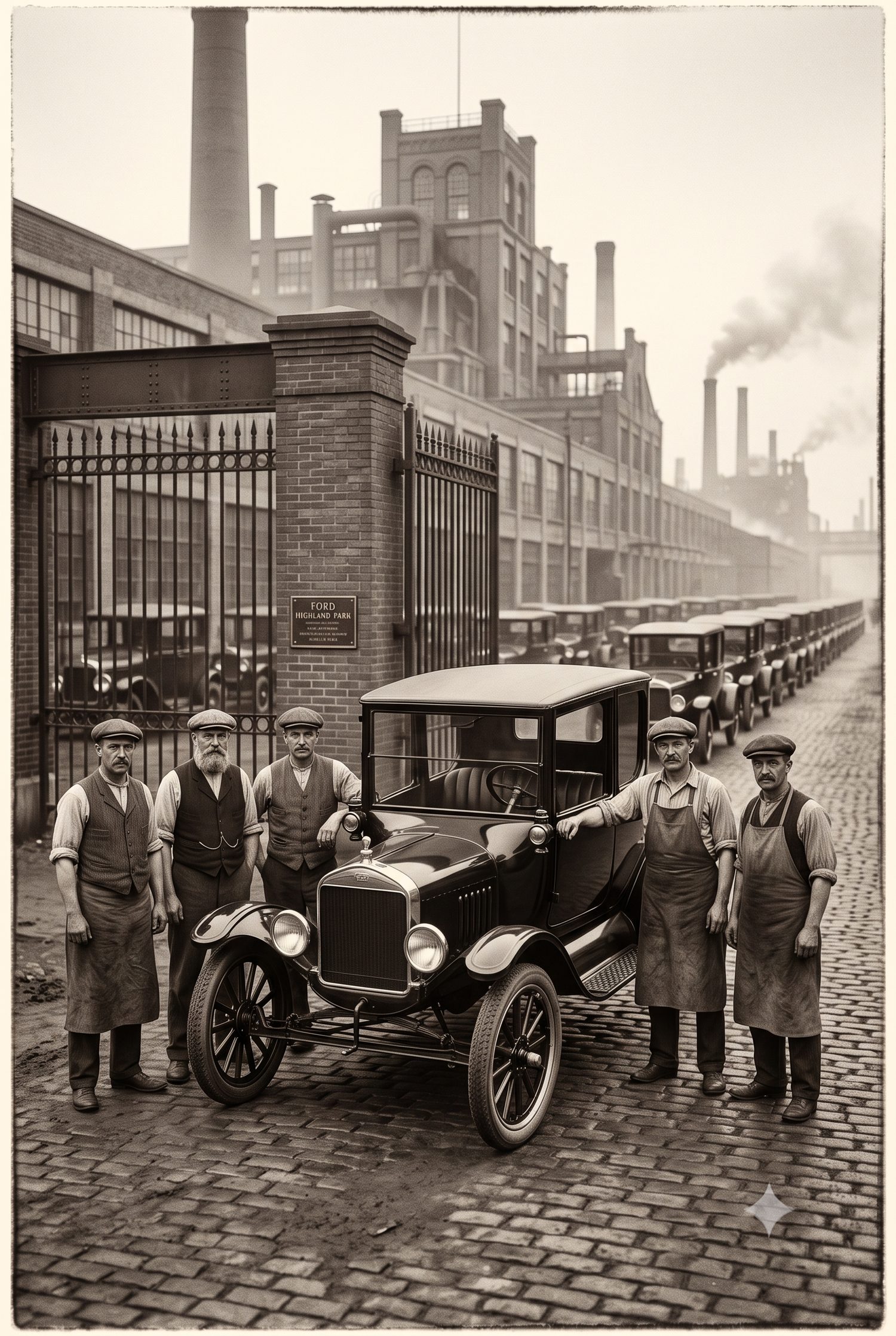 Ford Model T & assembly line · Detroit 1908